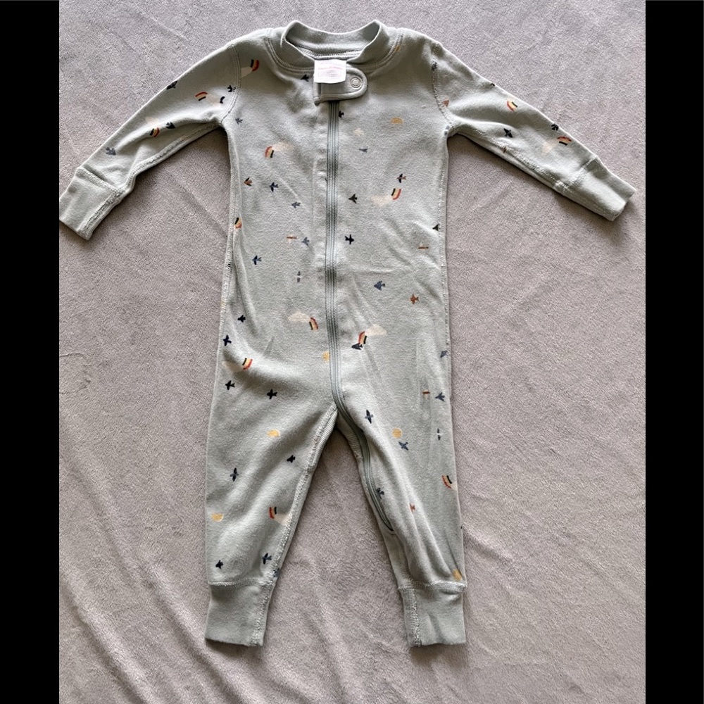 Hanna Andersson organic cotton zip sleeper size 60/6-9 months